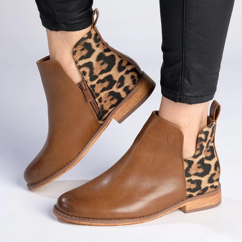 Pierre Cardin Leo Ankle Booties - Brown