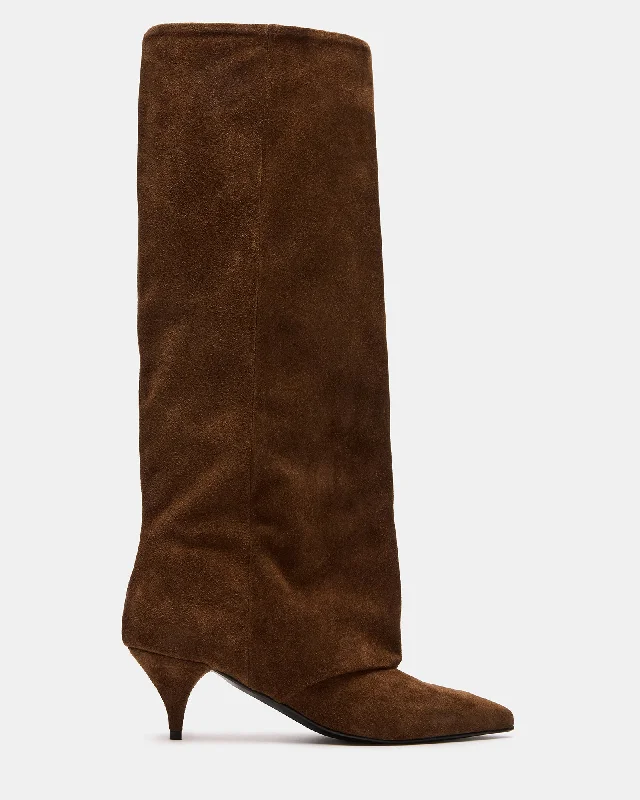 SHAI CHESTNUT SUEDE