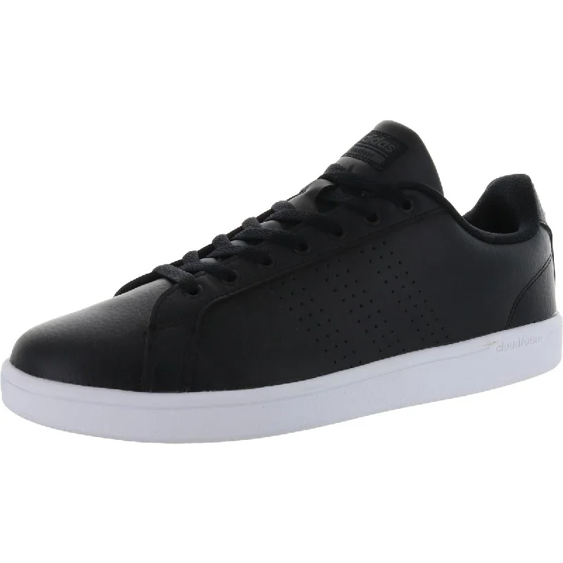 adidas NEO Mens Cloudfoam Advantage Clean Leather Trainers Sneakers