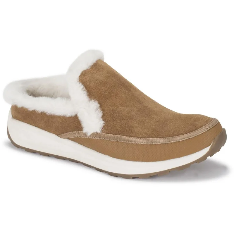 Baretraps Womens Gemma Faux Fur Leather Clogs