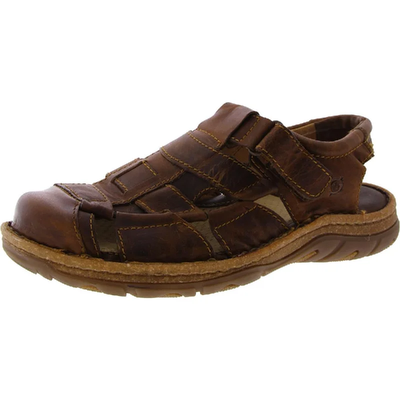 Born Mens Cabot III Leather Comfort Fisherman Sandals