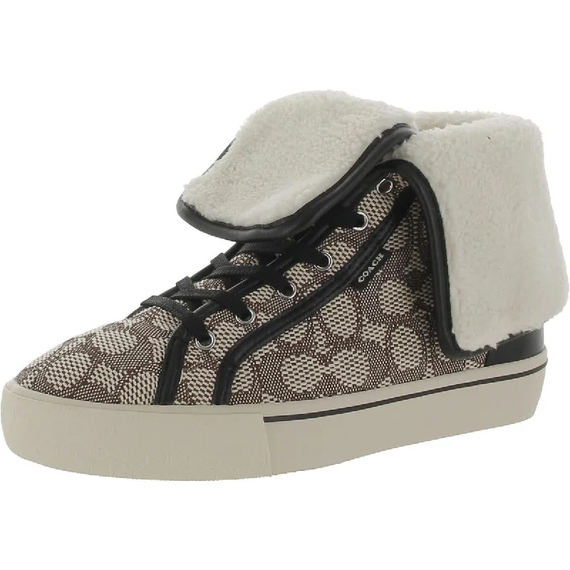 Coach Womens Txt Jacq  Leather Casual And Fashion Sneakers