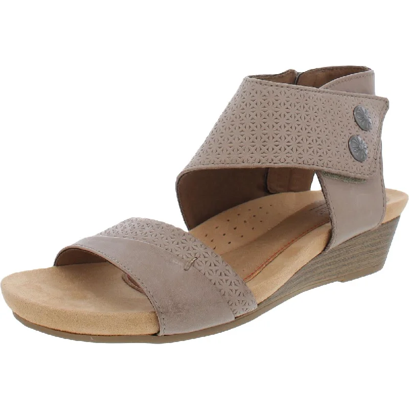 Cobb Hill by Rockport Womens Hollywood 2 Piece Cuff Open Toe Wedge Sandals