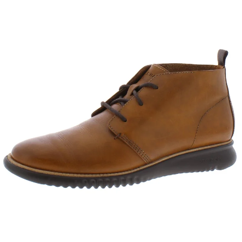 Cole Haan Mens 2.Zerogrand Leather Lace Up Chukka Boots