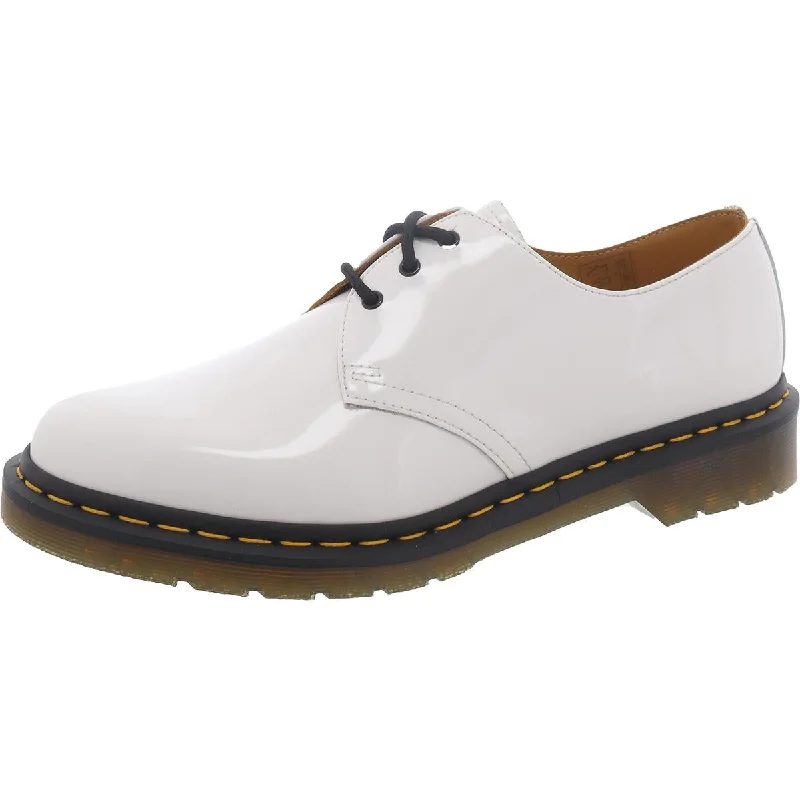 Dr. Martens Womens 1461 Patent Leather Lace-Up Oxfords