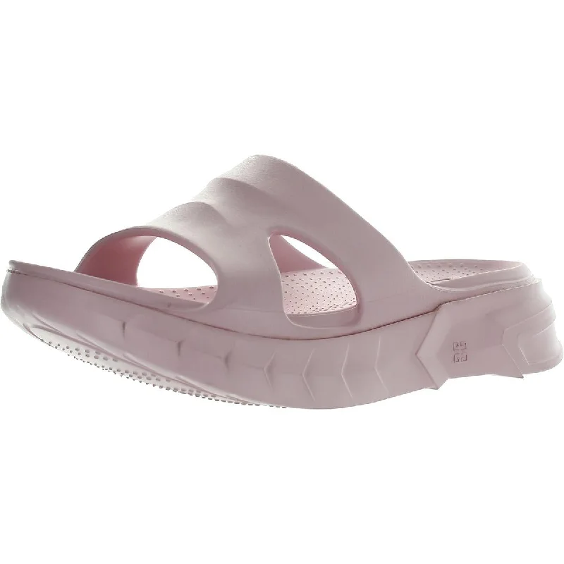 Givenchy Womens Marshmallow Slip On Open Toe Slide Sandals