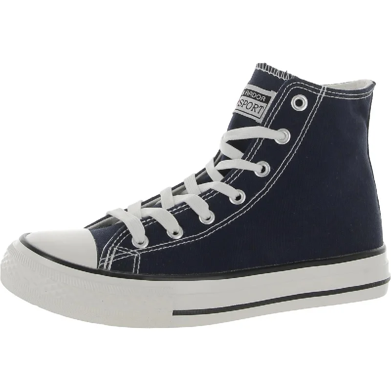 Jenn Ardor Womens Canvas High-Top Casual and Fashion Sneakers