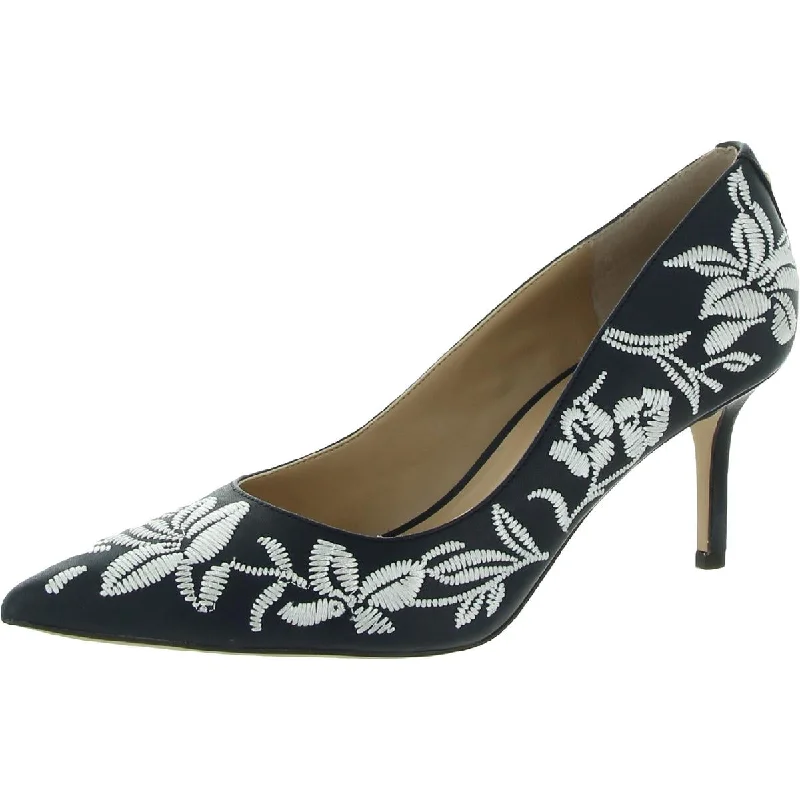 Lauren Ralph Lauren Womens Leather Floral Pumps