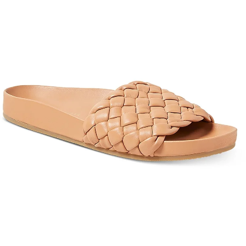 Loeffler Randall Womens SOnnie-WL Cushioned Footbed Woven Slide Sandals