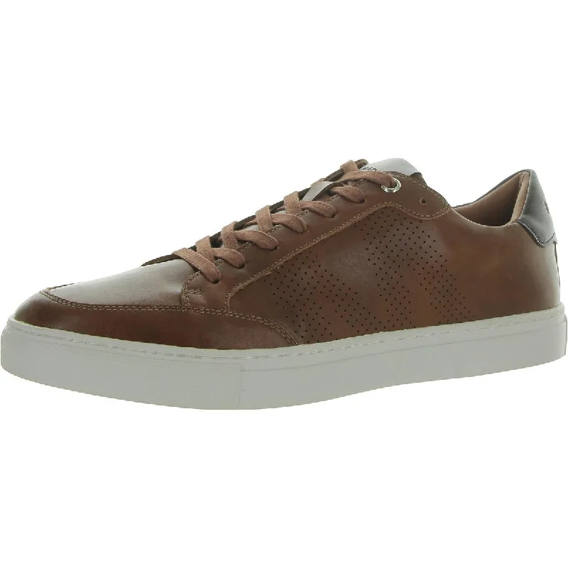 Madden Mens Sammit Faux Leather Lifestyle Casual And Fashion Sneakers