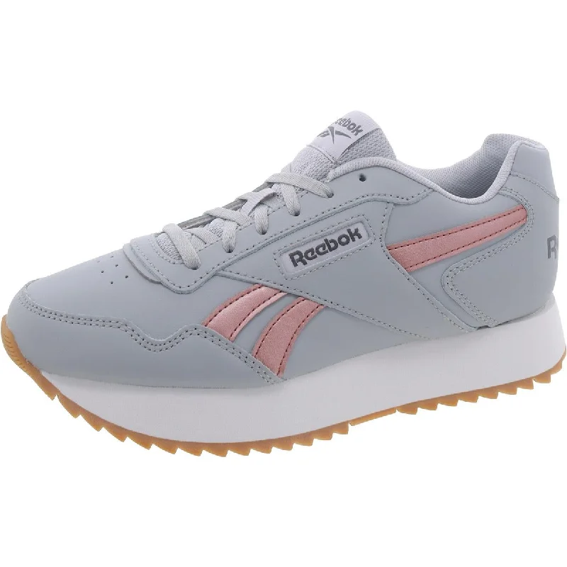 Reebok Womens Faux Leather Memory Foam Casual And Fashion Sneakers