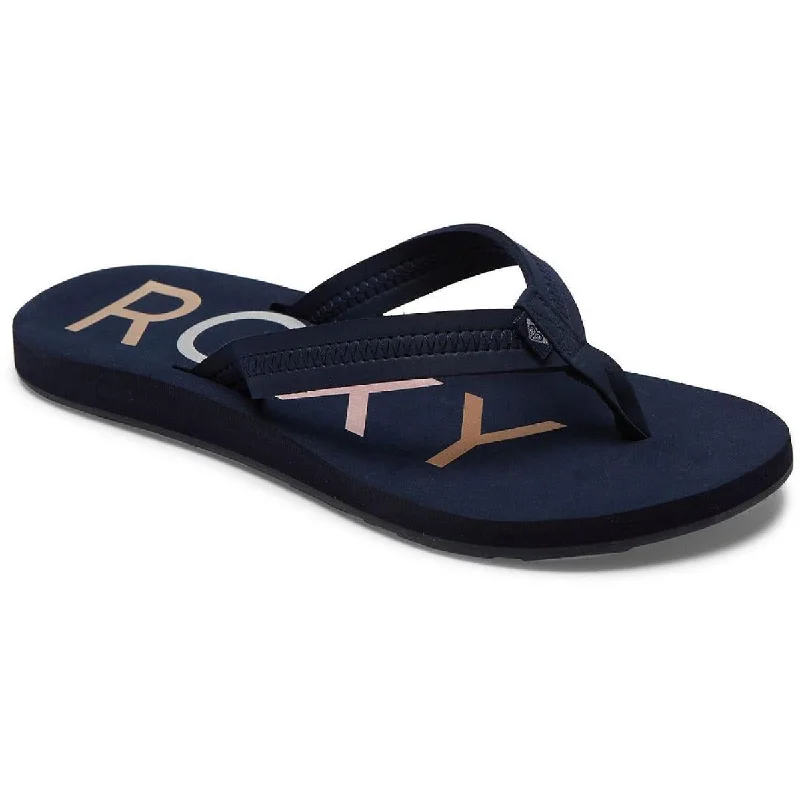 Roxy Womens Vista III Slip On Open Toe Flip-Flops