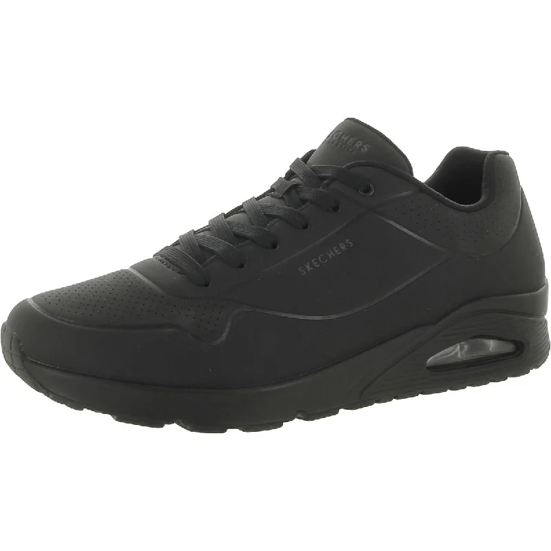 Skechers Mens Uno Stand On Air Faux Leather Running & Training Shoes