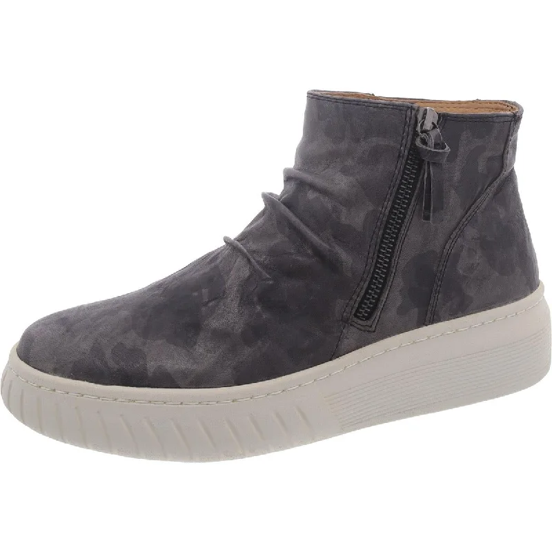 Sofft Womens Portland Leather High-Top Casual And Fashion Sneakers