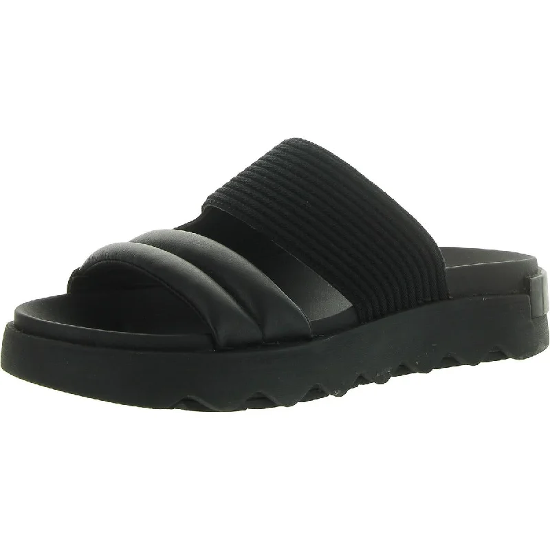 Sorel Womens Leather Slip-On Slide Sandals