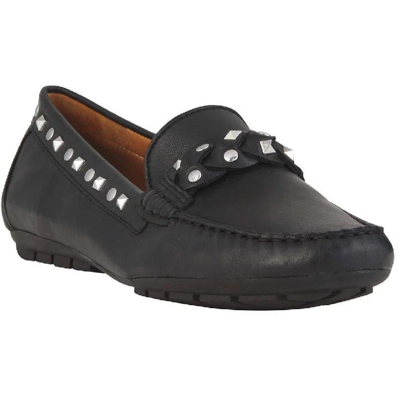 VANELi Womens Aedan Leather Studded Loafers