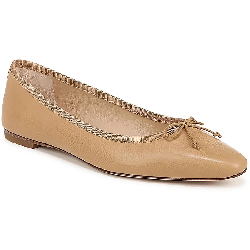 Veronica Beard Womens Catherne Leather Solid Ballet Flats