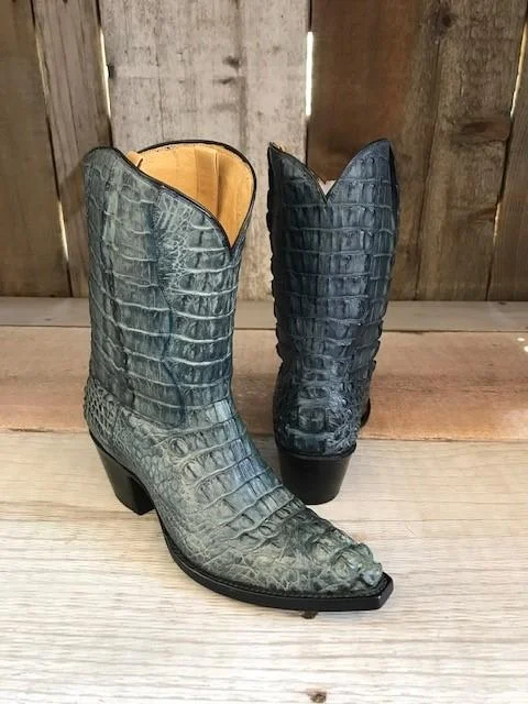 Olive Grey Horn Back Gator Tres Outlaws Women's "Got Gator Collection"  1195 @