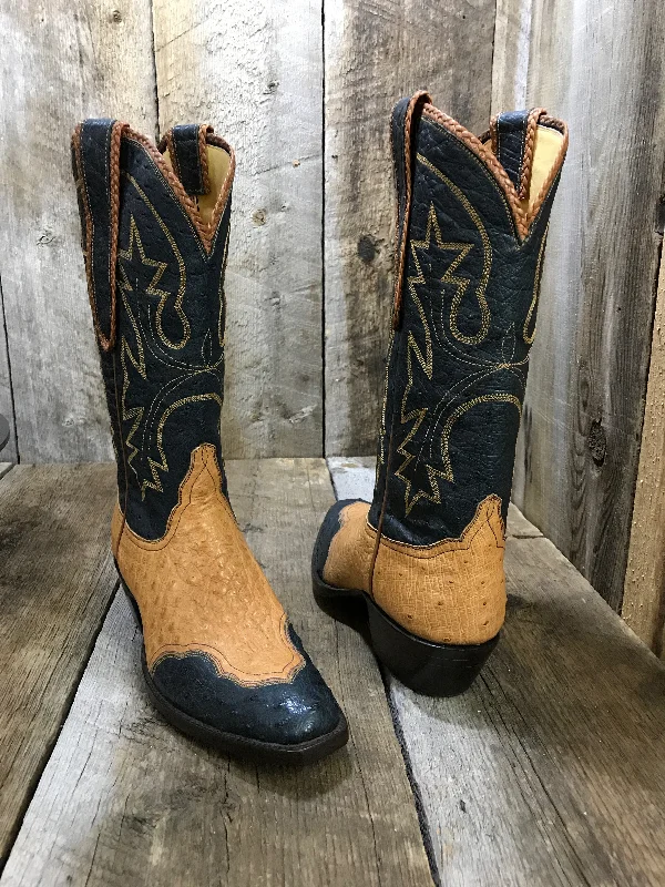 Ostrich 100%  Braided Stitch  Custom Design Tres Outlaws Women's Classic  1767