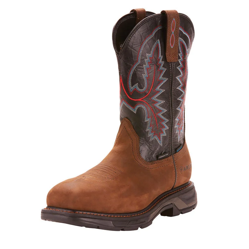 Ariat Mens Carbon Toe WorkHog XT Waterproof Square Wellington Boot Style 10024968