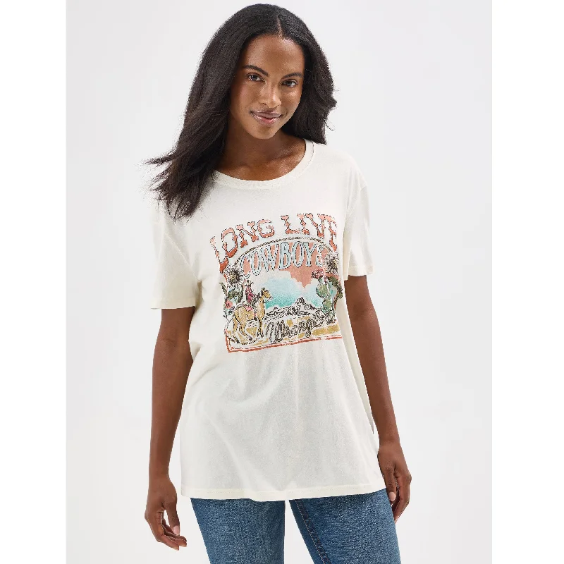 Wrangler Women's Boyfriend Fit Vintage Desert Tee