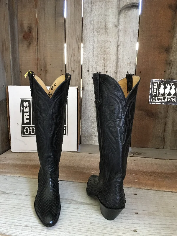 Black Anaconda  Snake Tres Outlaws Women's  Boot 1306