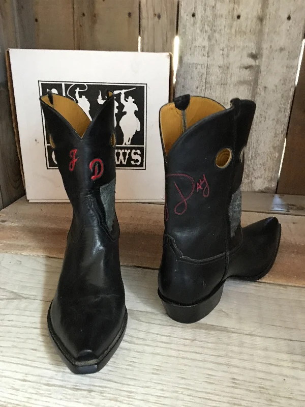 Vintage " Jimmy Day" Black Calf  Men's Tres Outlaws Boot 3700