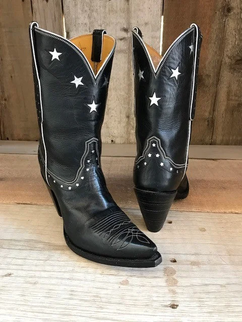 Black Kangaroo & Stars Tres Outlaws Women's Classic Boot 2551@