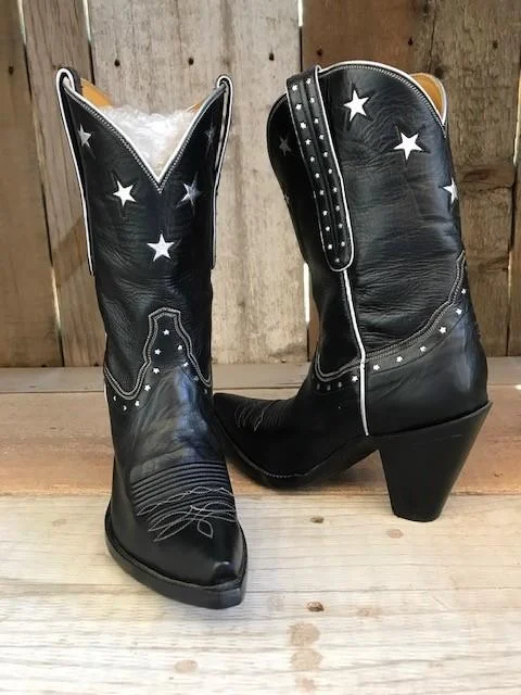 Black Kangaroo & Stars Tres Outlaws Women's Classic Boot 1488@