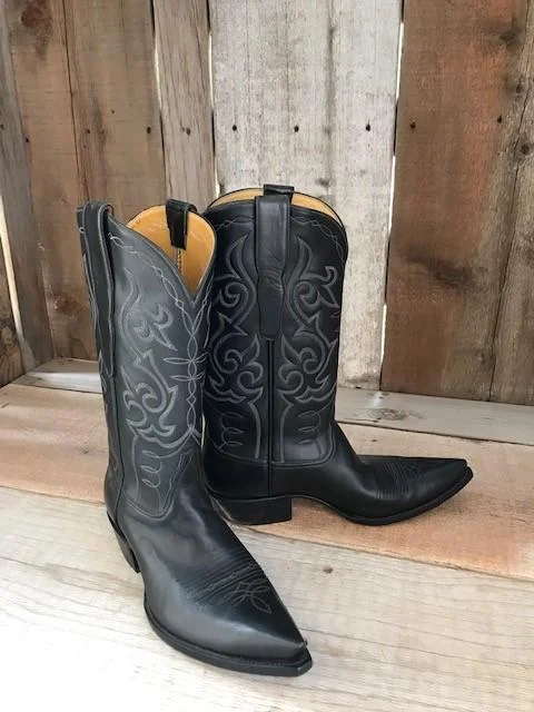 Spanish Calf Black Tres Outlaws Men's Classic  Boot 3796@