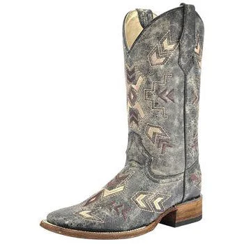 Corral Women's Distressed Arrowhead Square Toe