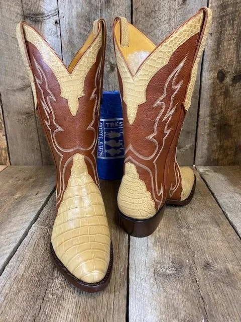 Bone Gator & Cognac Kangaroo Tres Outlaws Women's Classic 2143