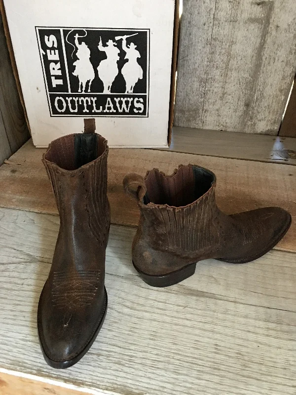 Sold Out-  Brown Suede Distressed  Men's Tres Outlaws Mule 3600