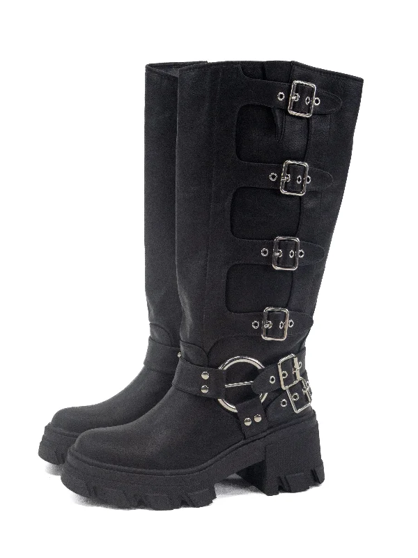 Buckle Up Biker Boot