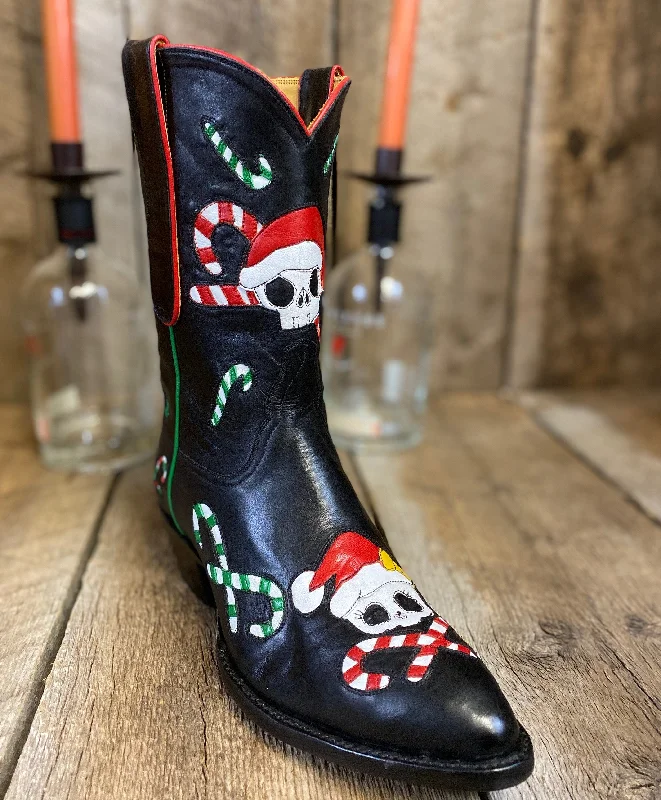 Candy Cane Elf Black Kangaroo Tres Outlaws Women's Classic 2581 *