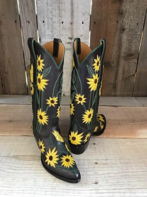 " Sunflower"  Choco Calf Tres Outlaws Women's Classic   2406