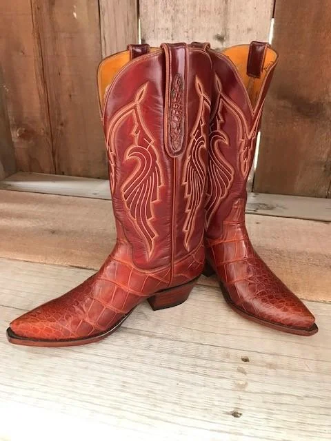 Cognac Gator Tres Outlaws Women's "Got Gator Collection"  1244@