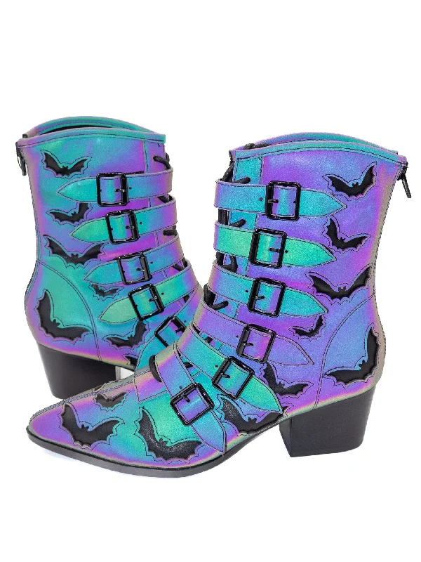 Coven Bats Reflective Boot STRANGE CVLT