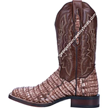 Dan Post Women's Veronica Caiman Tan Cowgirl Boot