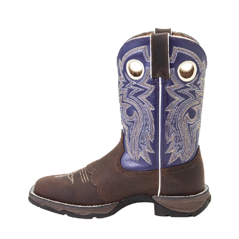 Durango Women's Rebel Purple and Brown Square Toe Boot