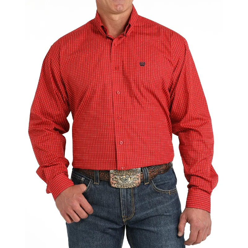 Cinch Men's Red Money Print Shirt