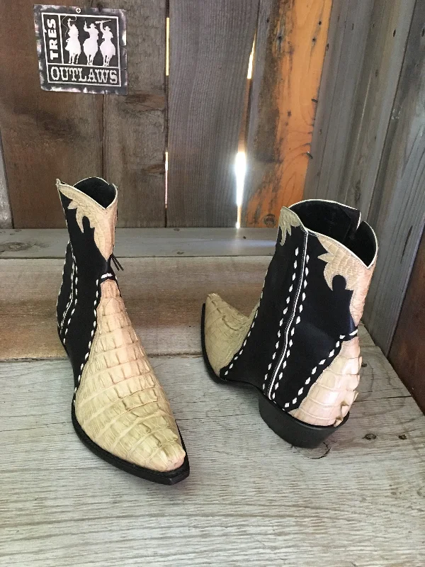 Croc & Kangaroo Flamingo Zipper Boot  " 2 Sweet Collection"  1732