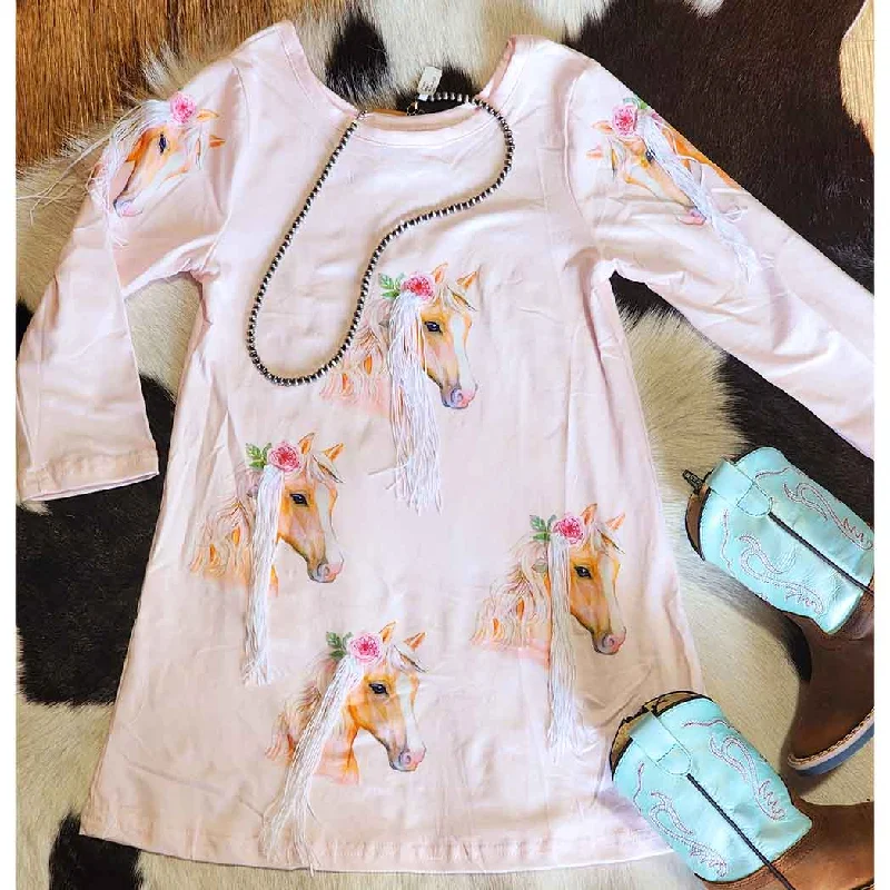 Shea Baby Infant/Toddler Horse Tassel Dress