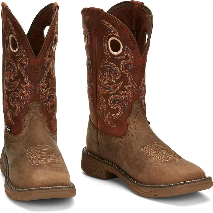 JUSTIN RUSH 11" WESTERN WORK BOOT STYLE SE7402