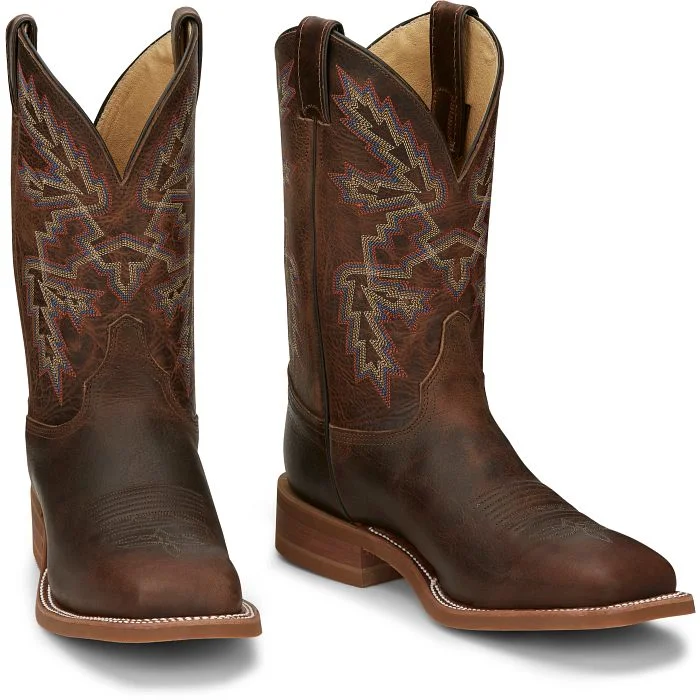 JUSTIN MENS BENDER 11" WESTERN BOOT BR5348