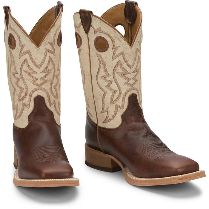 Justin Mens Caddo Bent Rail Square Toe Western Boots Style BR776