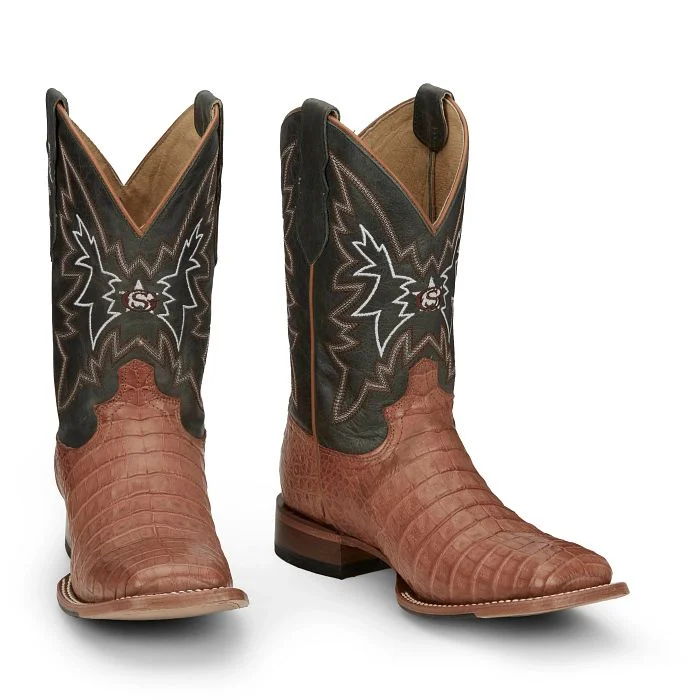 Justin Mens Caiman Haggard Square Toe Western Boots Style GR5706