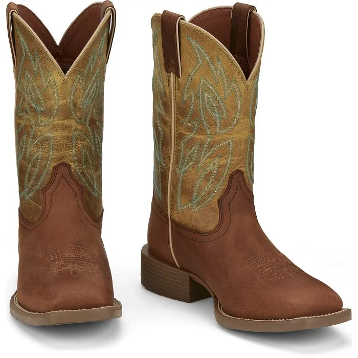 JUSTIN RUSH STAMPEDE CANTOR WESTERN WORK BOOT STYLE SE7515