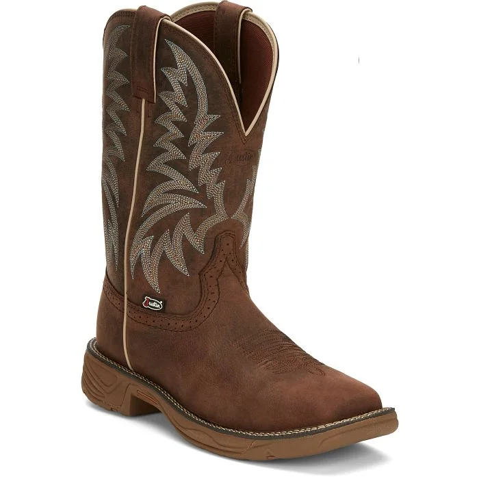 JUSTIN RUSH STAMPEDE WESTERN WORK BOOT STYLE SE7400