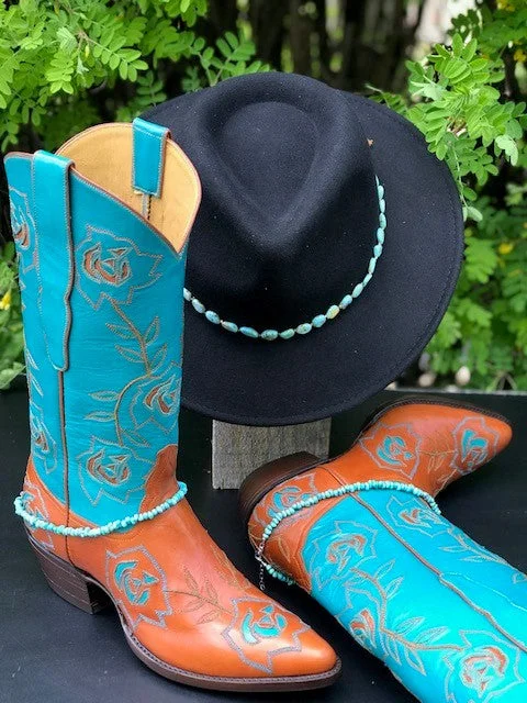 "Kim" Turquoise  Kangaroo Tres Outlaws Women's Classic 2543